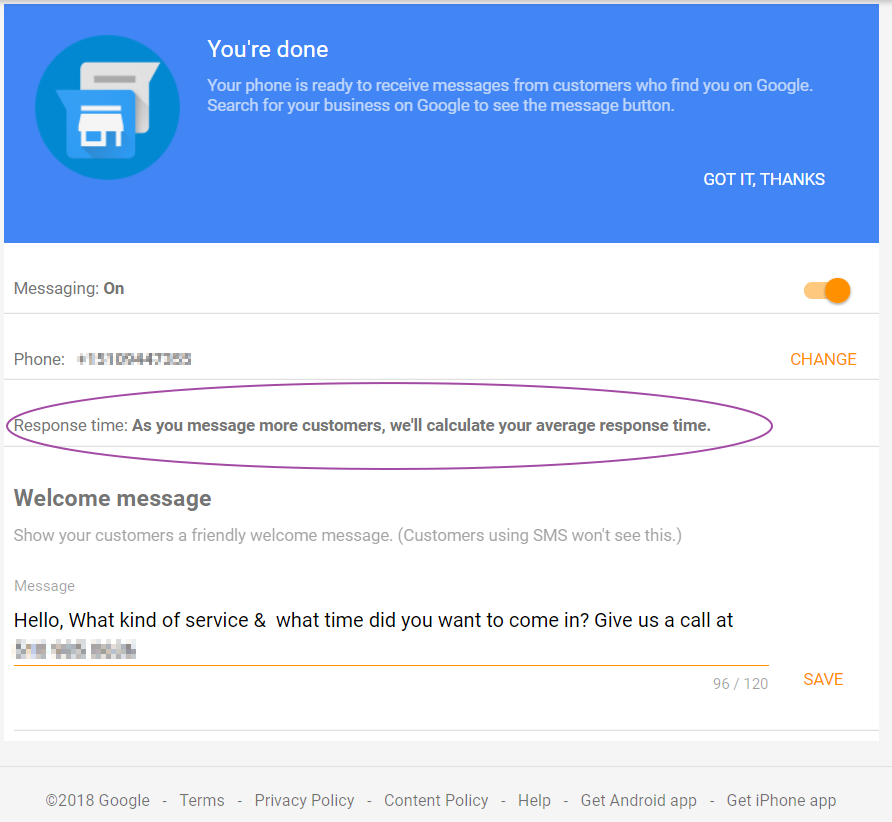 google messaging