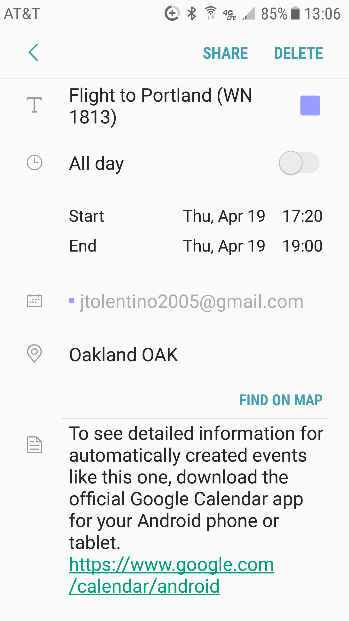 calendar google phone