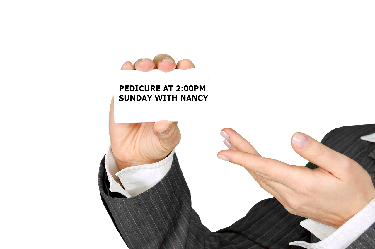 reminder business card